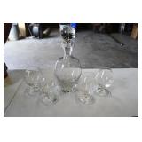St of 4 Goblets and Deccanter