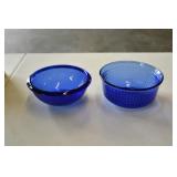 Pair of Cobalt Blue Bowls