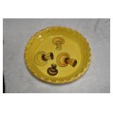 1971 Los Angeles Potteries Mushroom Pie Dish
