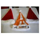 3 Santa Christmas Hats