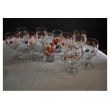 Set of 10 Autumn Fall Glasses