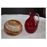 Pair of Glass Vases