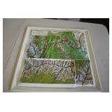 Vtg Grand Canyon Natl Park 3D Contour Plastic Map