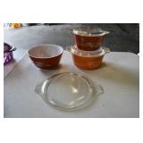 Pyrex Autumn Harvest Casserole and Mixing Bowl