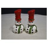 Pair of Lefton Snowman Hors D