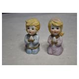 Pair of Ceramic Homco Praying Figures