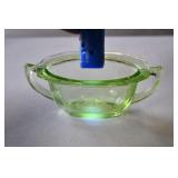 Vtg Hocking Princess Green Depression Glass Open S
