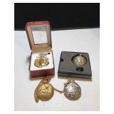 Three Decorative Pocket Watches