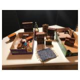 Two Boxes of Doll Furniture