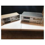 Yamaha and Sharp Stereo Cassette Decks