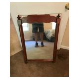 Cherry Wood Rectangular Mirror