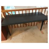 Black and Wood Computer Desk