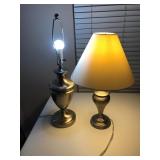 Table Lamps in Silver Finish