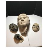 Four Plaster Sculptures