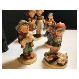 5 7.5-Inch Ceramic Figurines