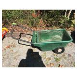 Green Two-Wheeled Garden Cart
