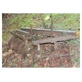 Antique Steel Disc Harrow Implement