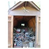 Wooden Shed with Assorted Collectibles_Shed Not In