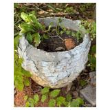 Rustic Concrete Garden Planter Pot