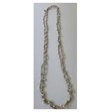 Pearl and Gold Thread Necklace