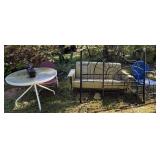 Vintage Metal Patio Furniture Ensemble