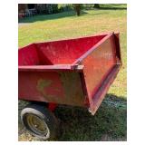 Huskee Red Steel Utility Dump Cart