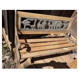 VTG Victorian Wood & Cast Iron Child