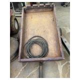 Wooden Utility Trailer with Hose Included