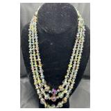 Vintage 19ï¿½ï¿½ Crystal Bead Necklace