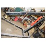 Black Metal Engine Hoist With Hydraulic Jack