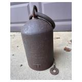 Large Cast Iron Dinner Cow Bell