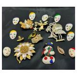 Themed Costume Brooches