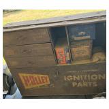 Vintage Holley Ignition Parts Metal Cabinet 1930s-