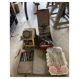 Various Drill Bits and Drill Bit Sharpener