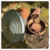 Rustic Metalware Assortment with Lantern