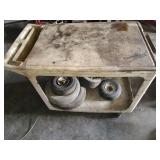 Plastic Rolling Cart and Contents