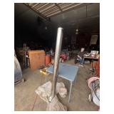 Chrome Dump Truck Smoke Stack - Damaged