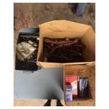 Assorted Parts and Hardware and Chisels