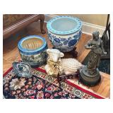 Planters, Figurines, and Decor