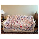 Handmade Patchwork Quilt w/Geometric Patterns