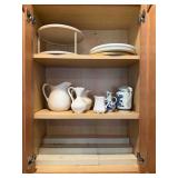 Ceramic Pitchers and Plastic Shelves