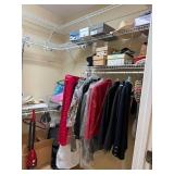 Contents of Bedroom Closet, Womens Clothes and Mor