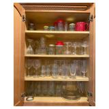 Contents of Kitchen Cabinet with Glassware
