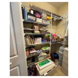 Closet Contents Including Books, Toys, and Storage