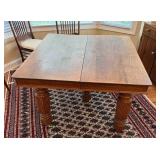 Wood Dining Table with Two Leafs