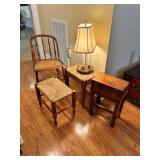 Rustic Furniture and Table Lamp