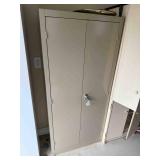 Metal Cabinet With Contents Included