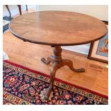Wooden Tilt-Top Tripod Table