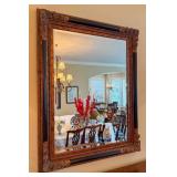Large Rectangular Ornate Framed Wall Mirror