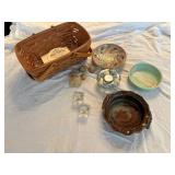 Pottery, Basket, and Decor Items